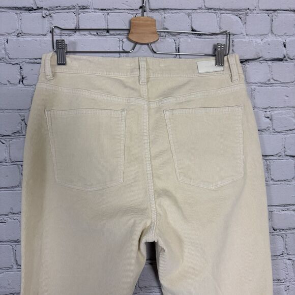 NWT DL1961 Corduroy Bridget Boot Instasculpt High Rise Jeans Ecru Cream Women 31 - Picture 8 of 16